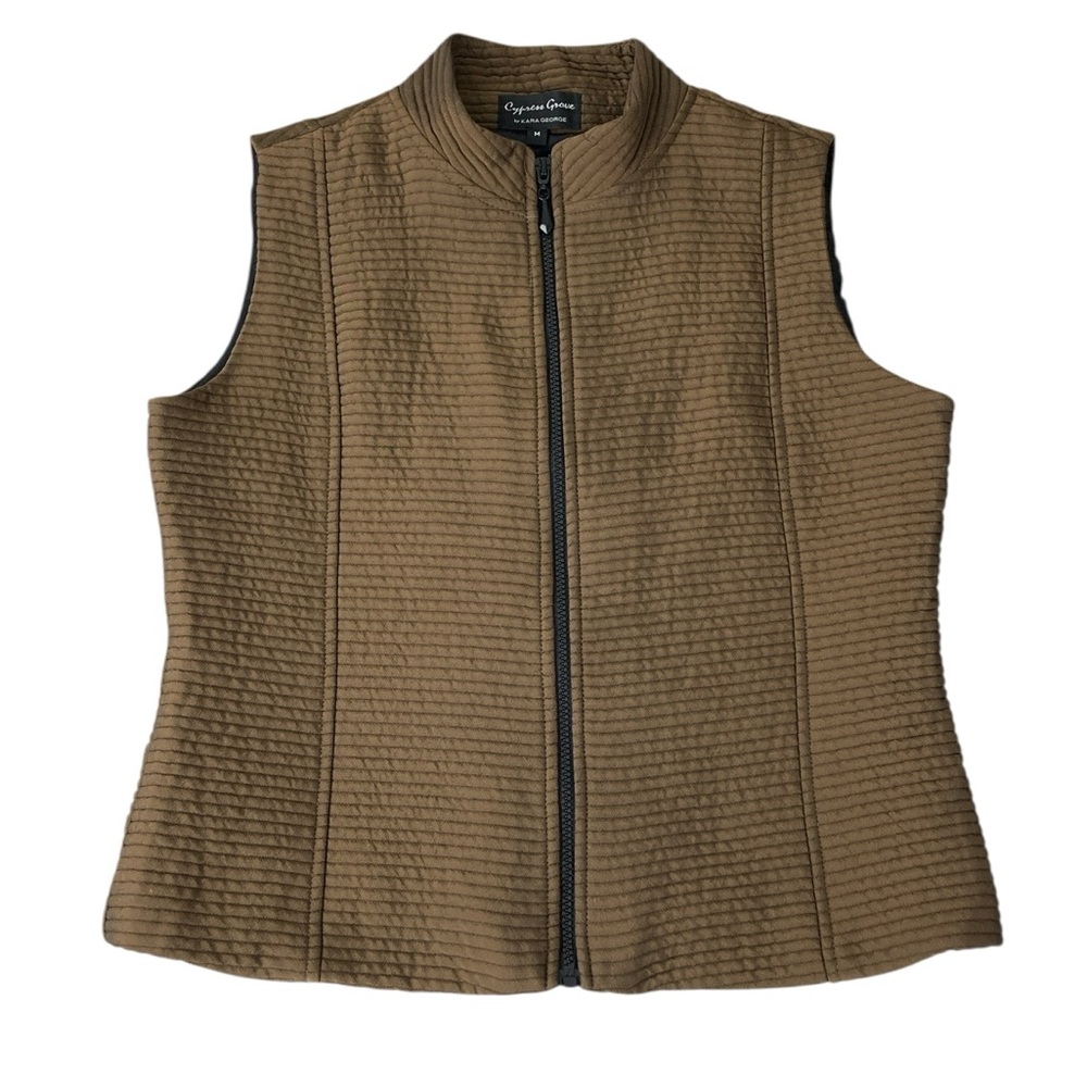 Cypress Grove Brown Zip Front Vest